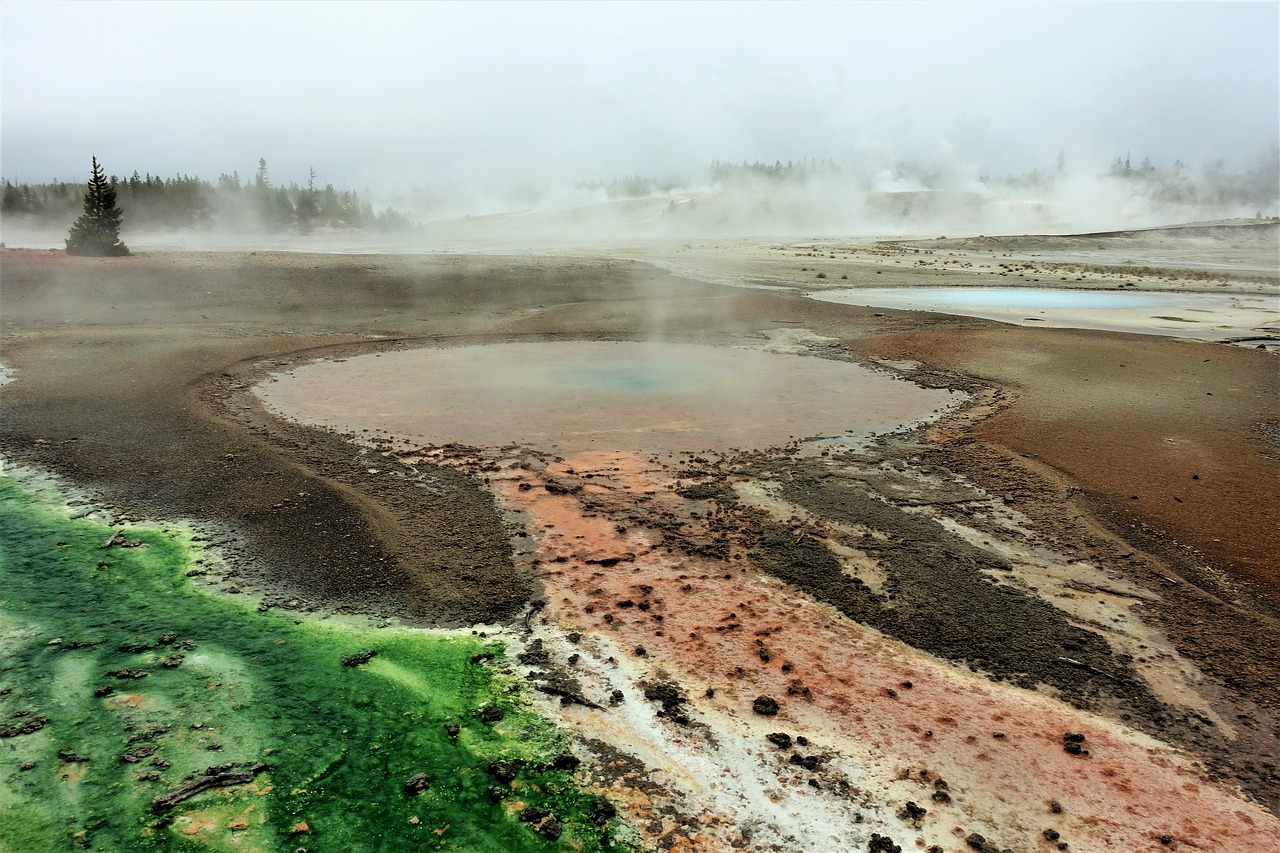 wyoming  thermals  yellowstone free photo