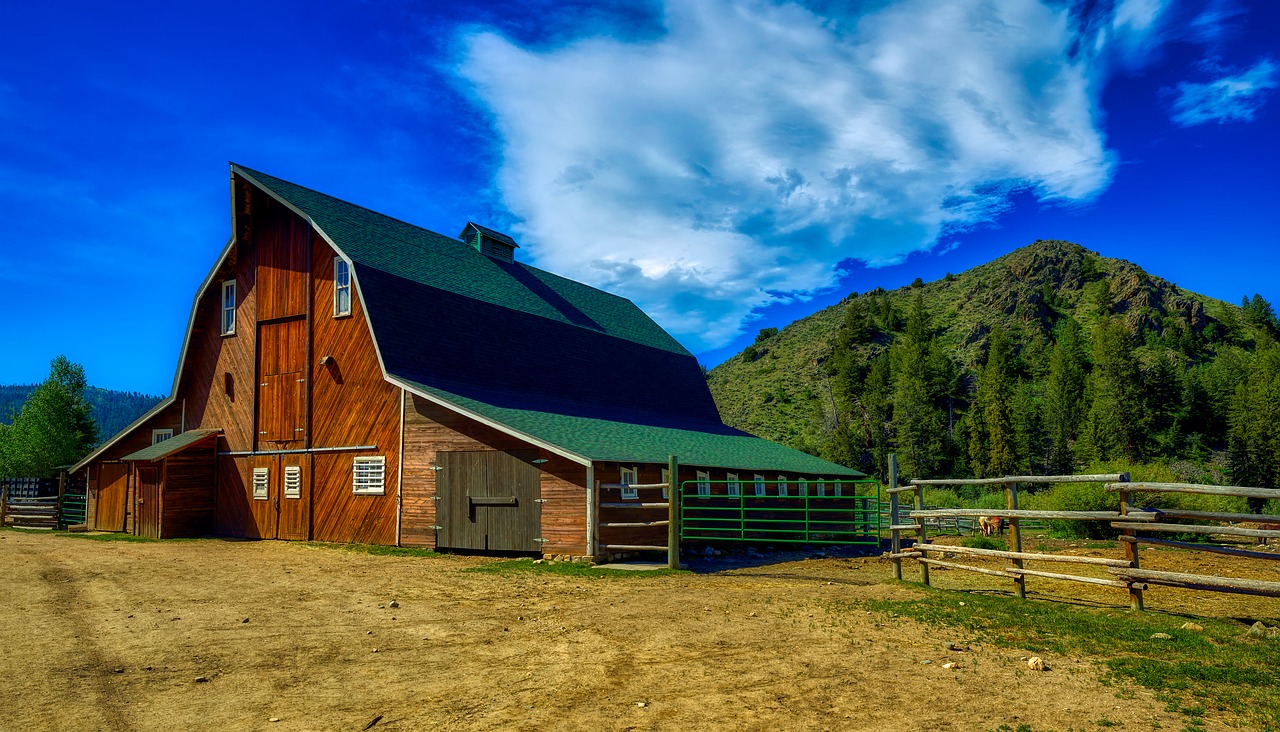 wyoming  america  barn free photo