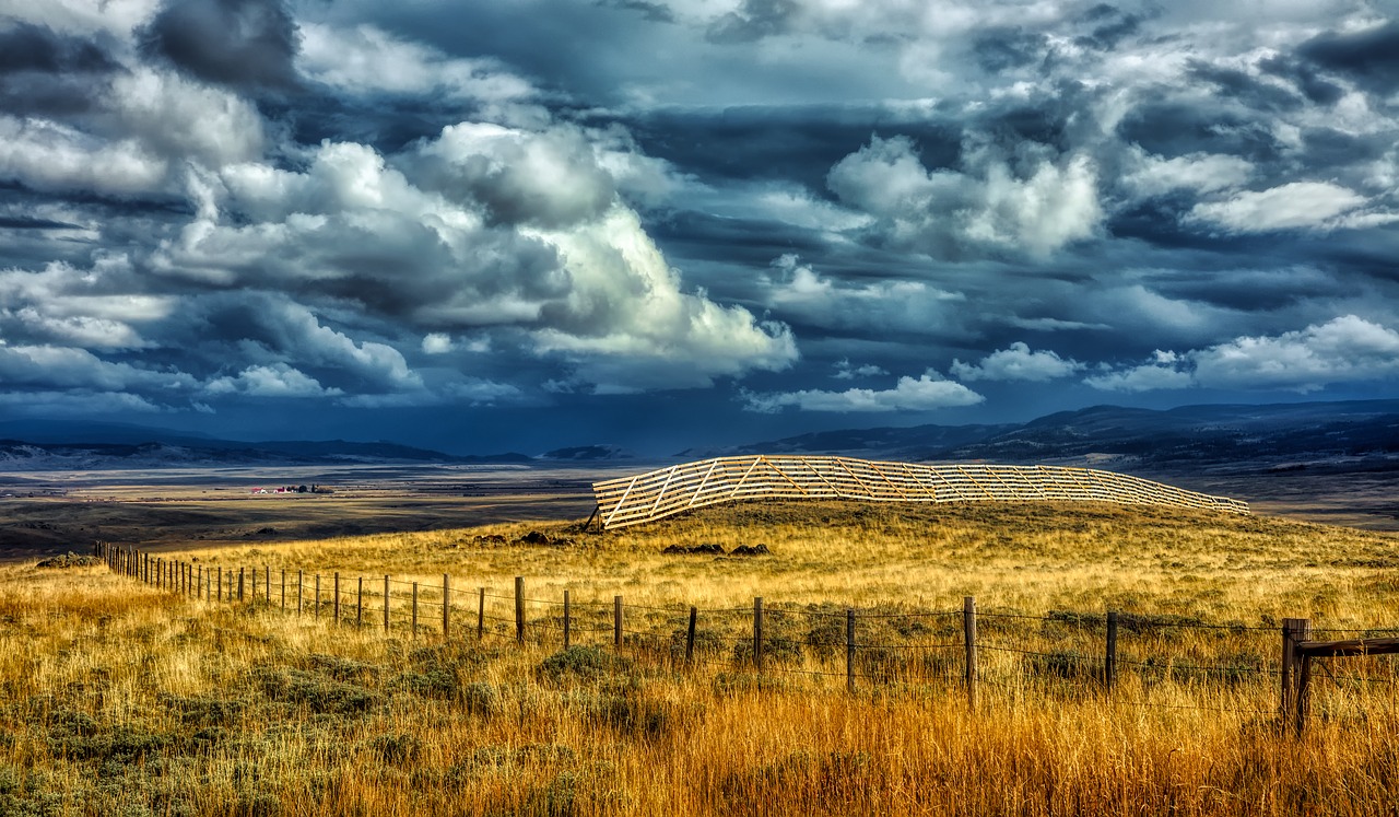 wyoming  america  snow fence free photo