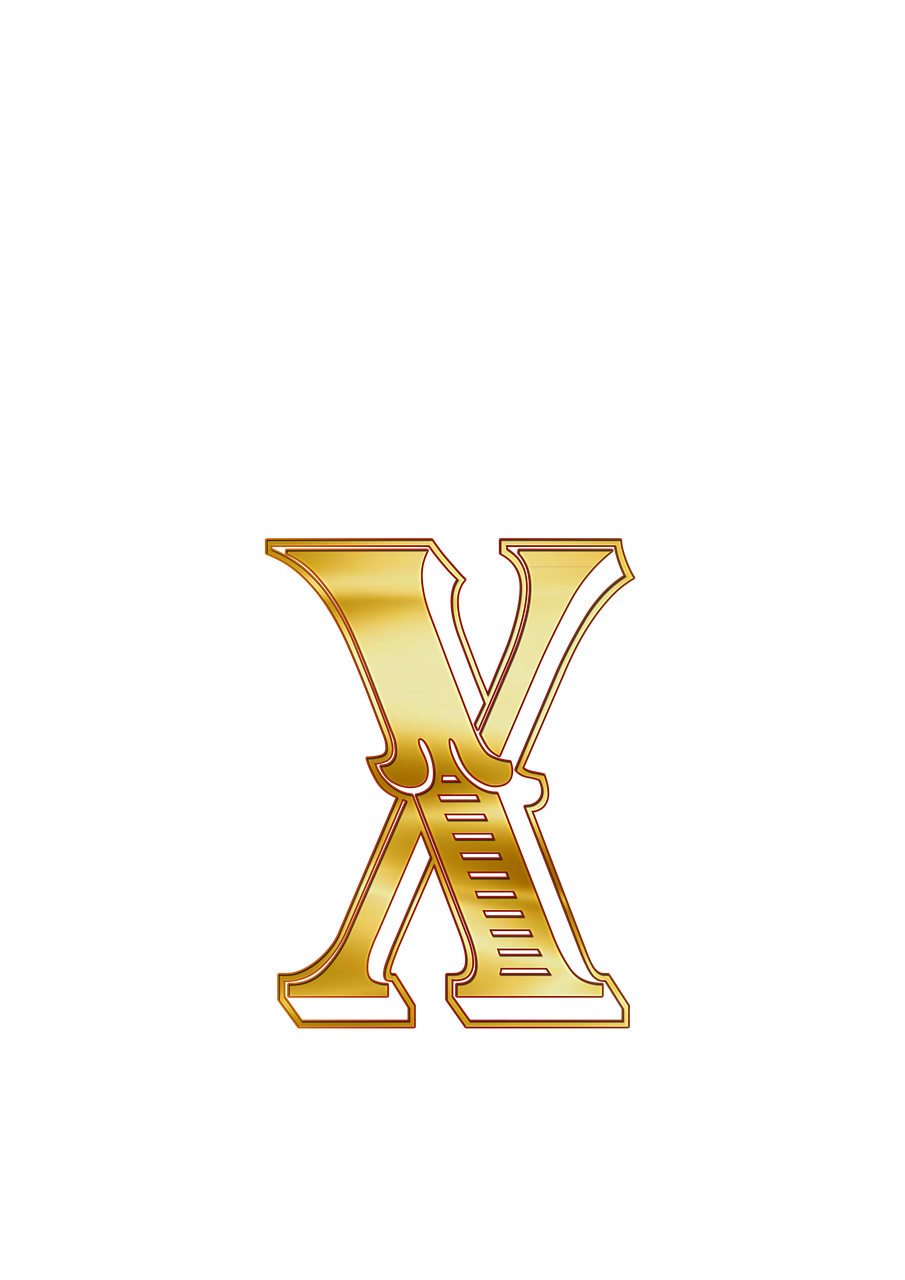 x letters alphabet free photo