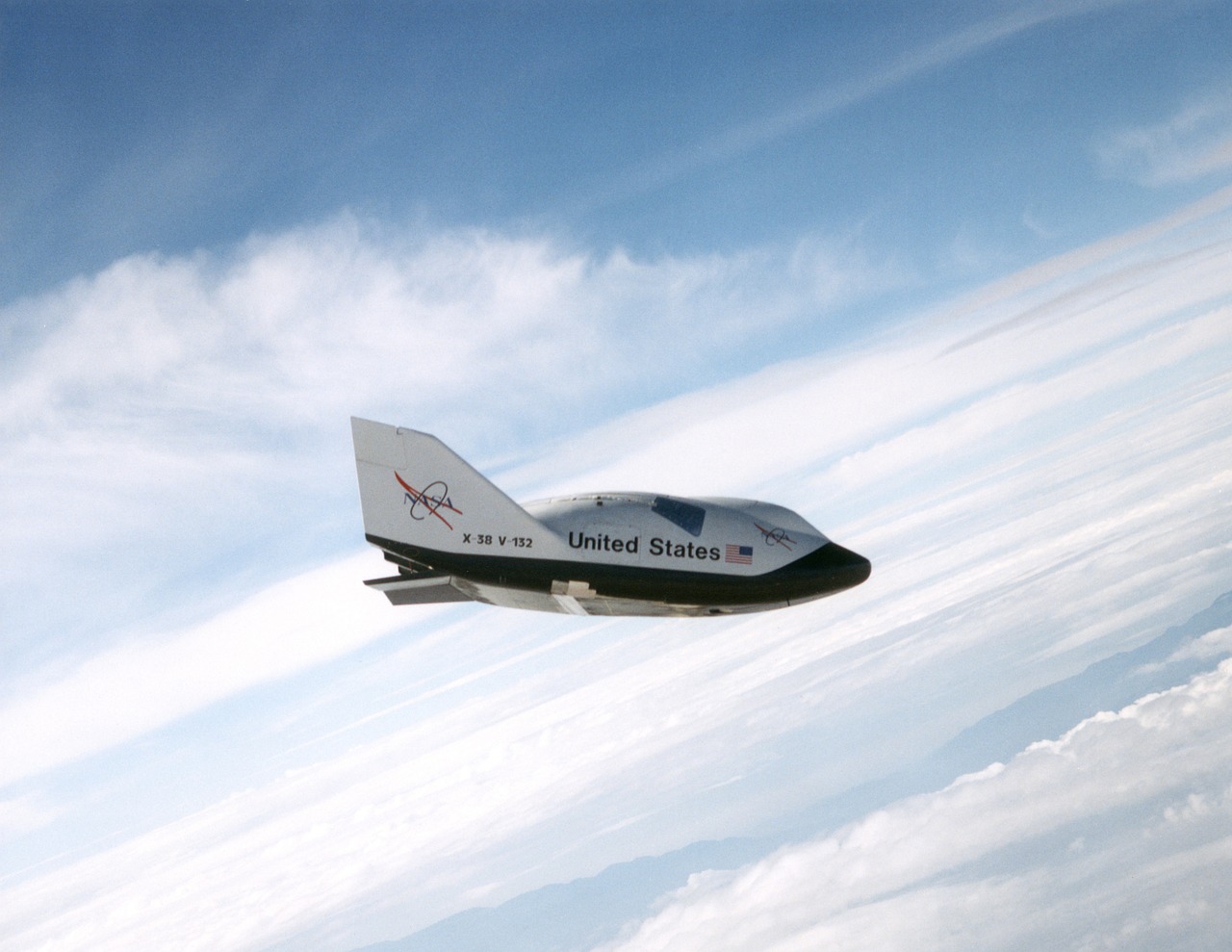 x-38 space vehicle flight free photo