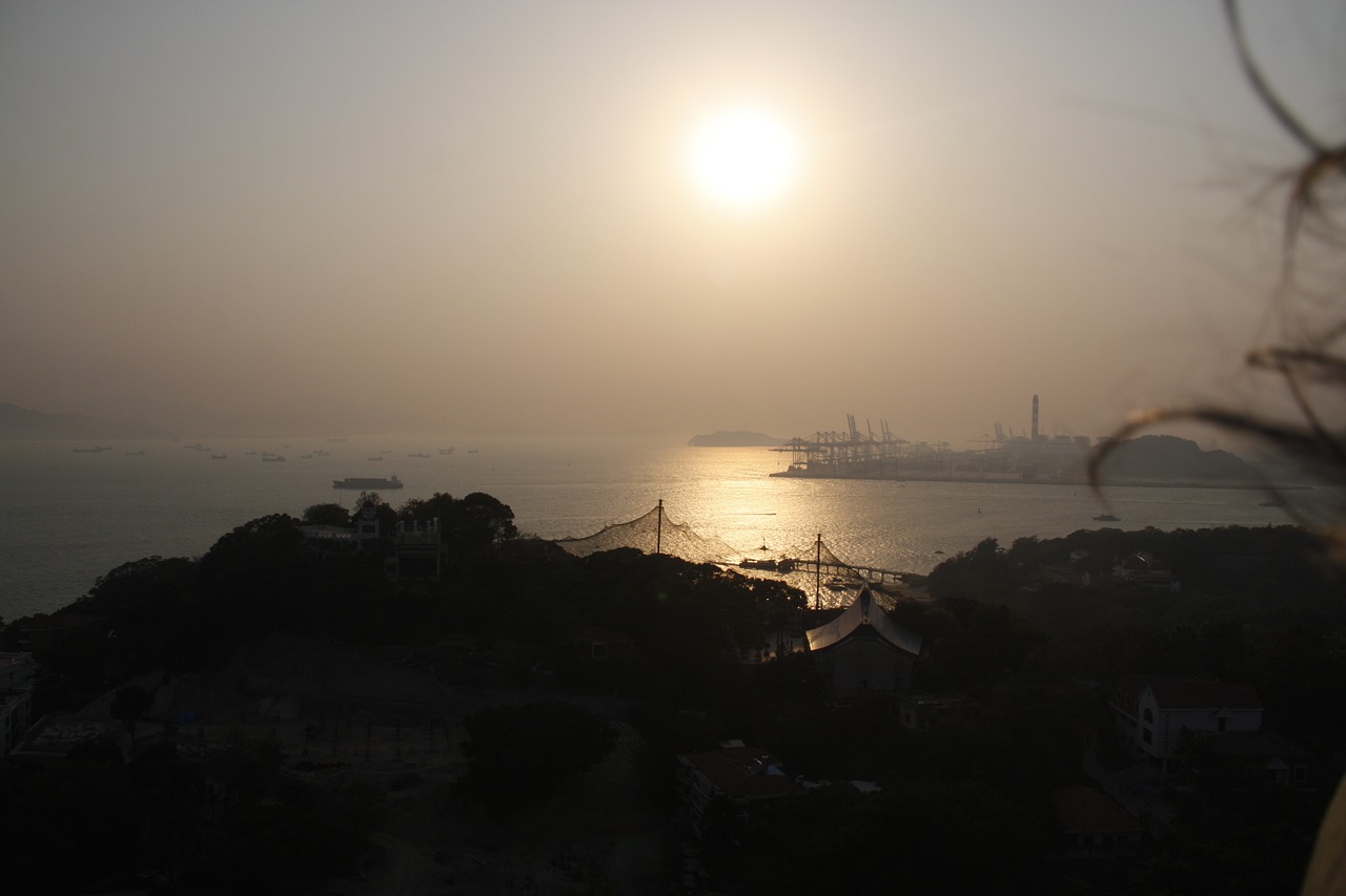 xiamen gulangyu island sunset free photo