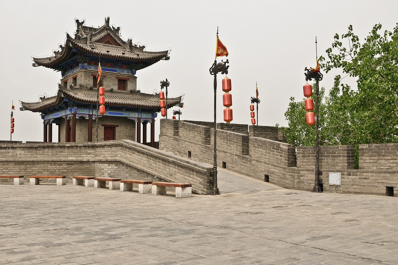 xi'an china rampart free photo