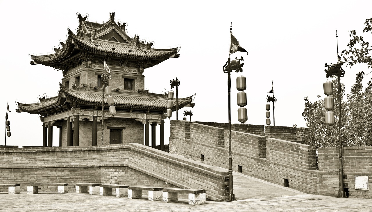 xi'an china rampart free photo