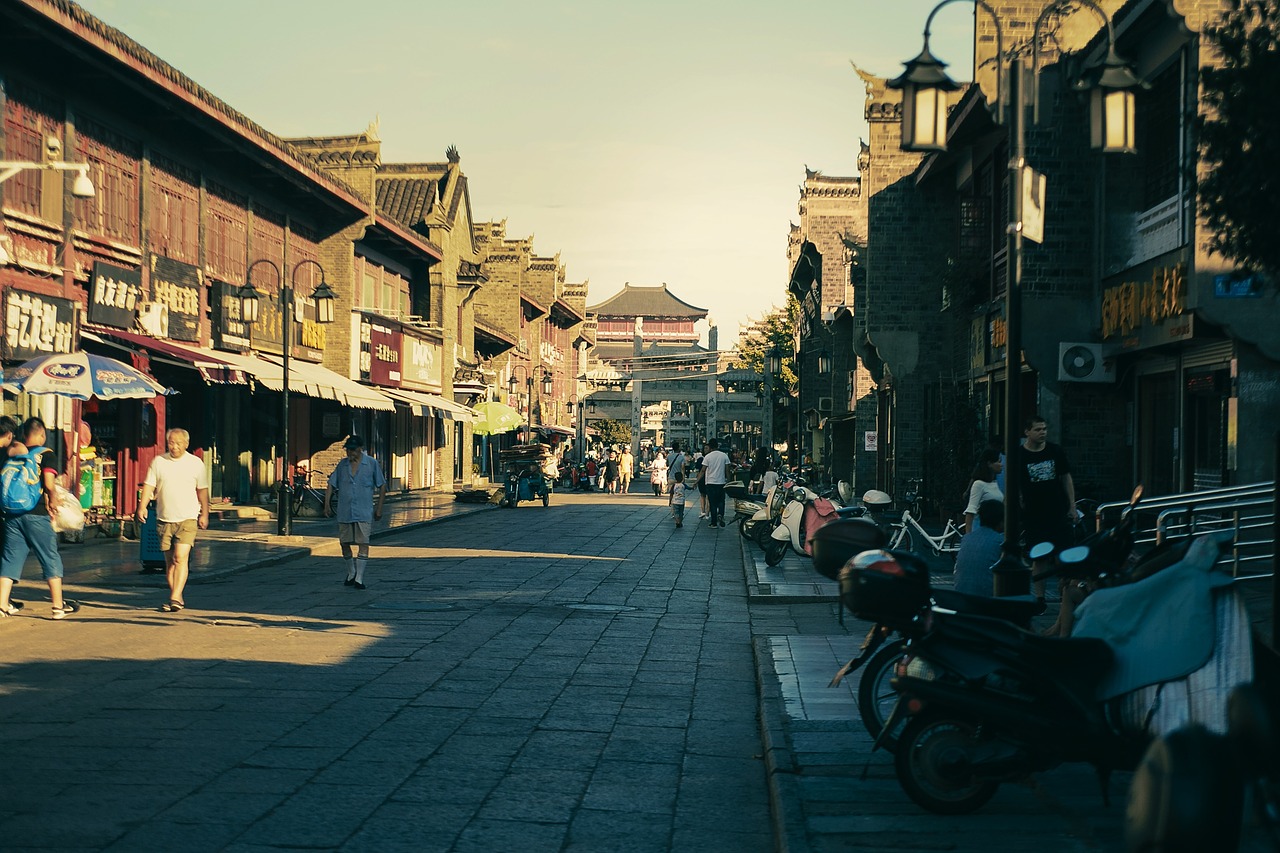 xiangyang city old town street free photo