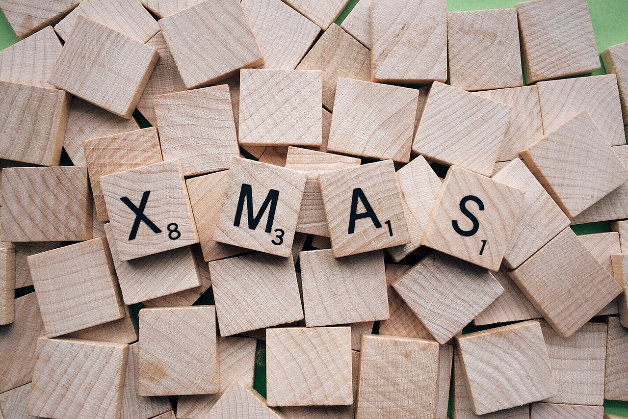 xmas word letters holiday free photo
