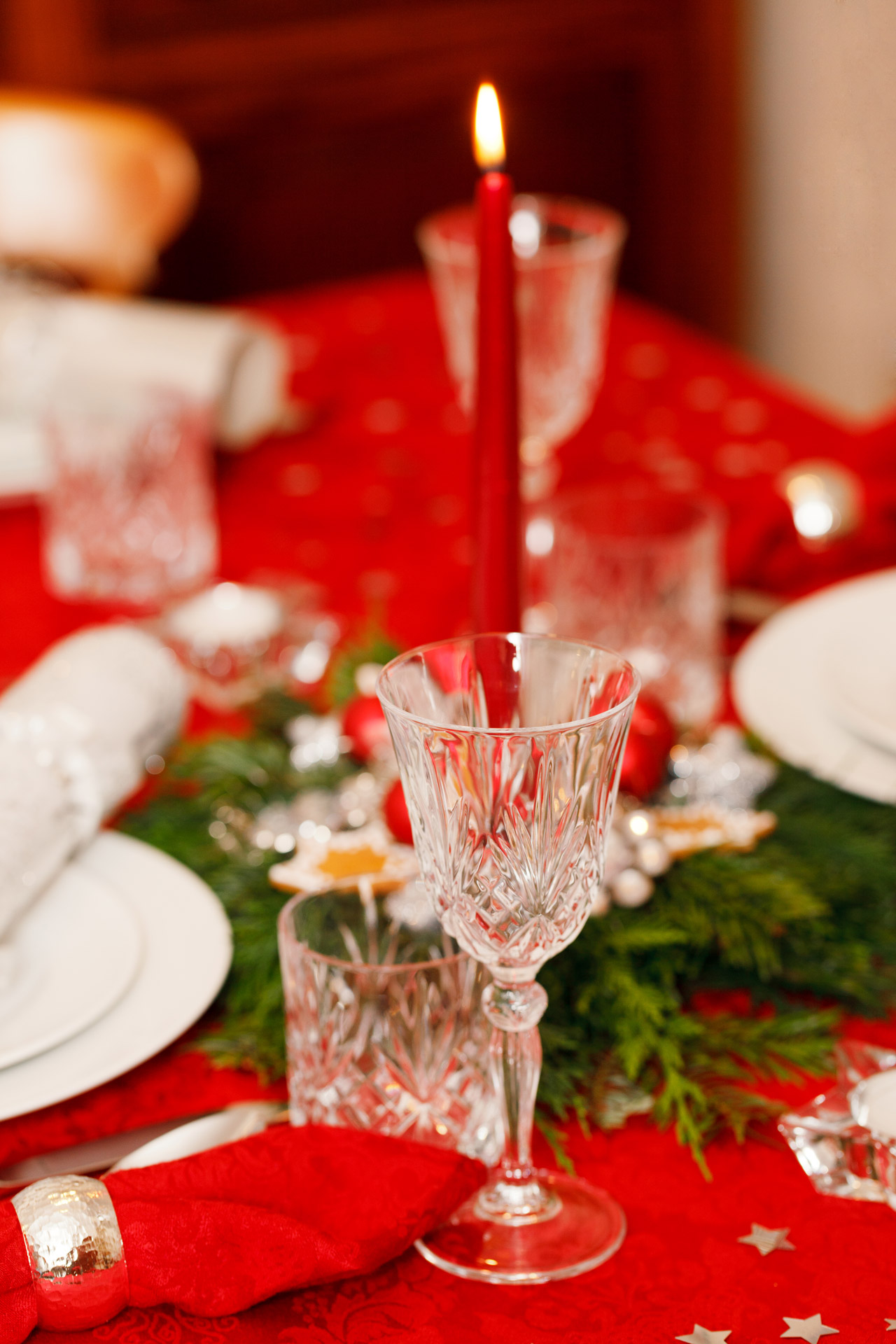 candle celebration christmas table free photo