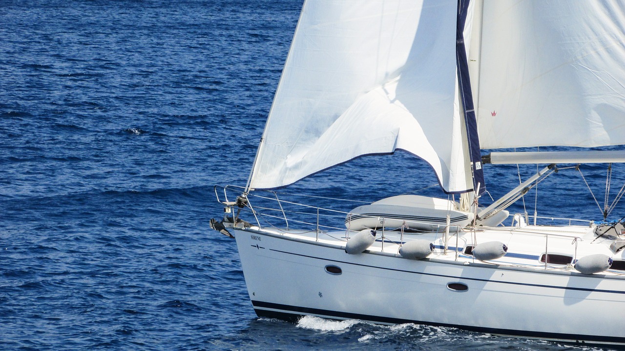 yacht sailing sea free photo