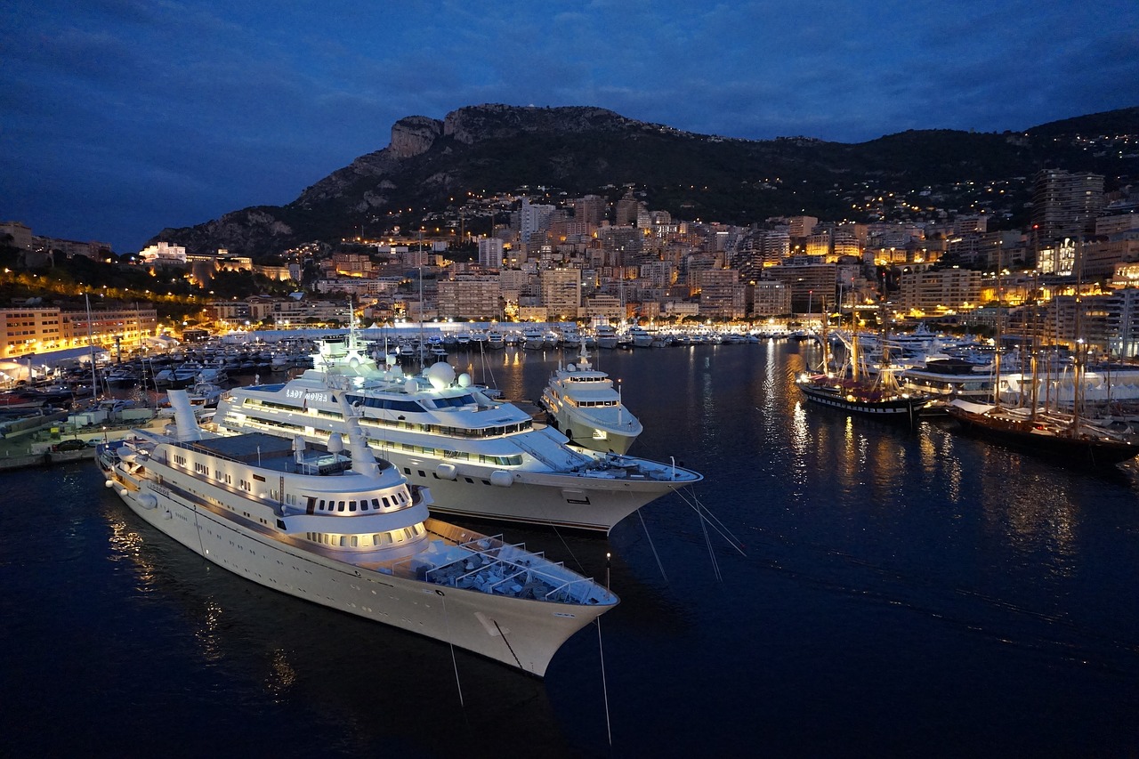 yacht monaco port free photo