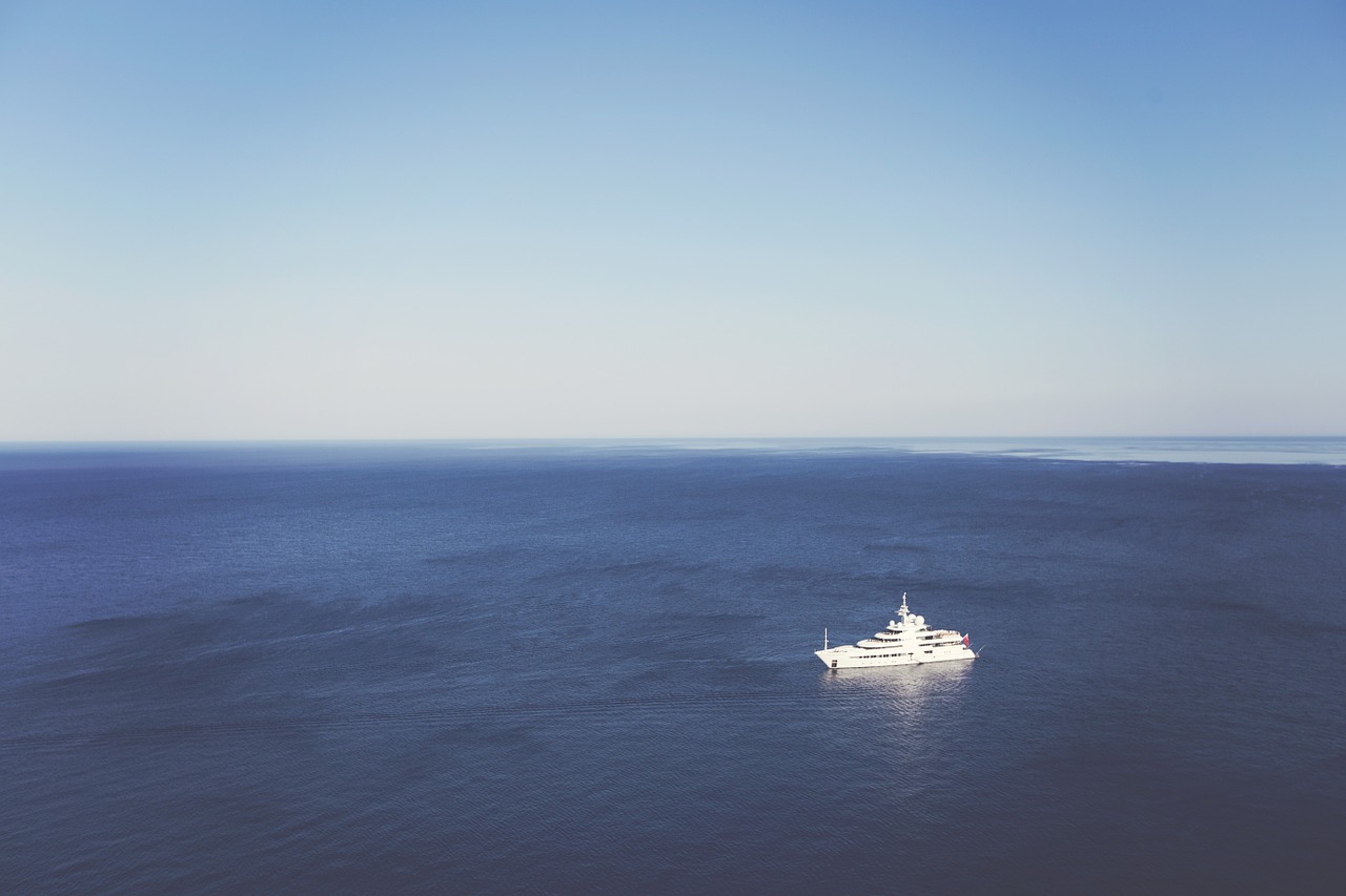 yacht boat open water free photo