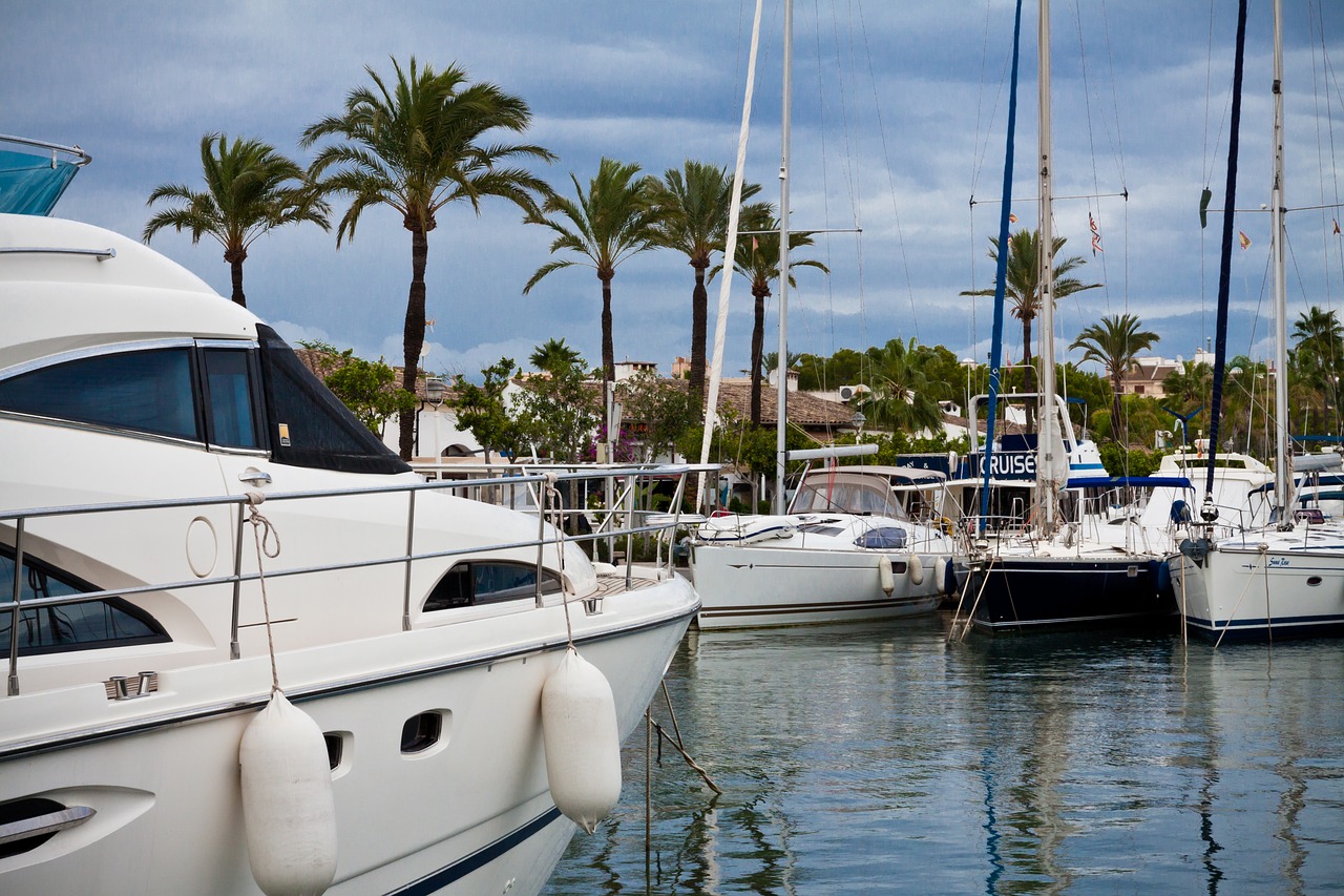 yacht  mallorca  port de alcudia free photo