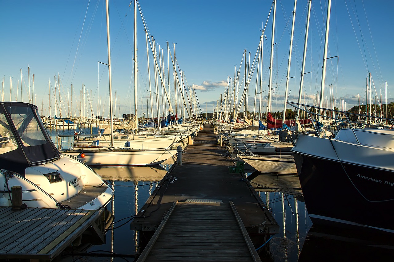 yacht port sailboat free photo