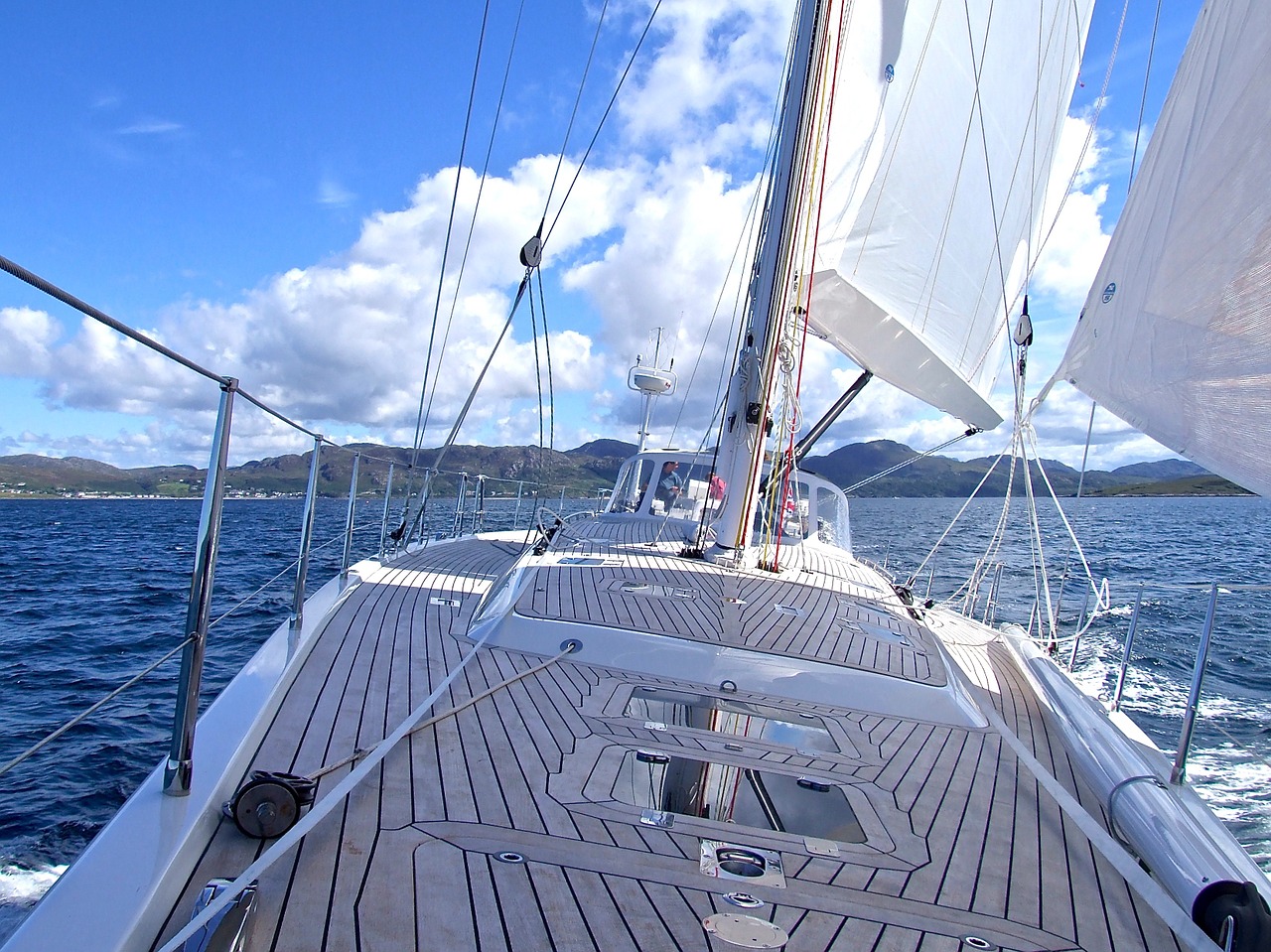 yacht sea boat free photo