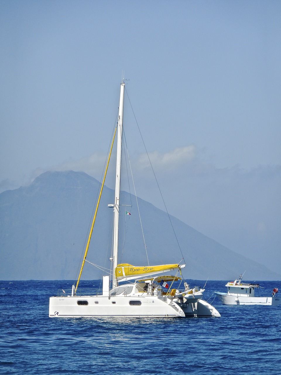 yacht sea boat free photo