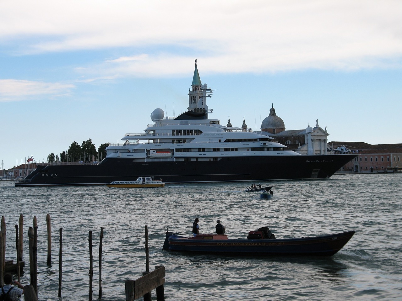 yacht venice sea free photo