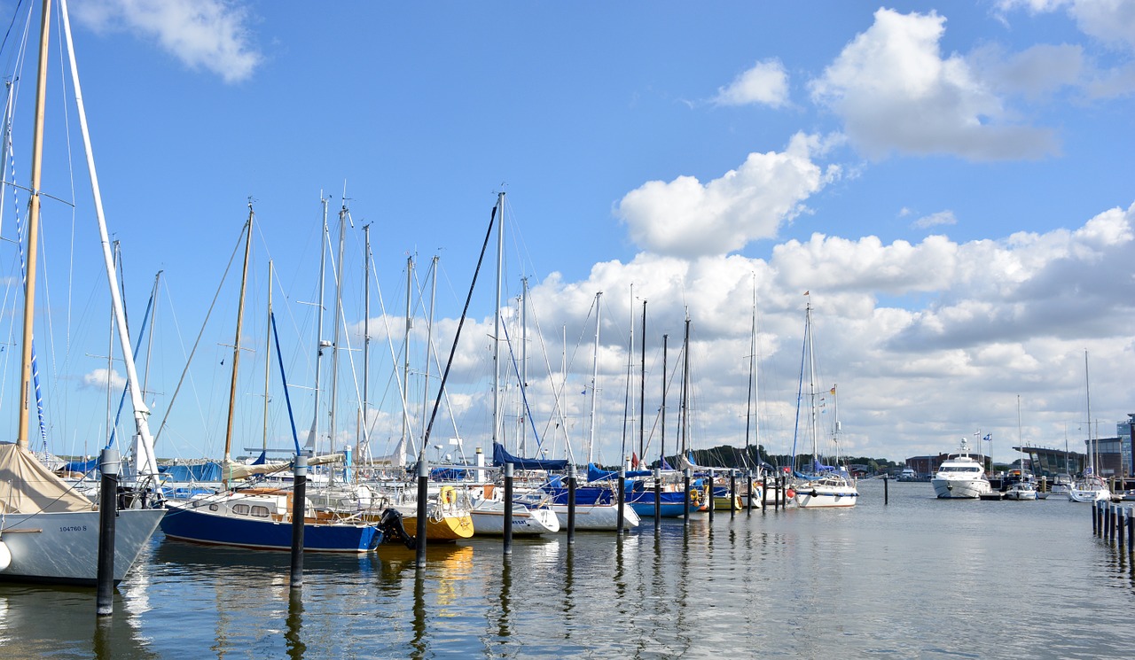 yacht sailing boats port free photo