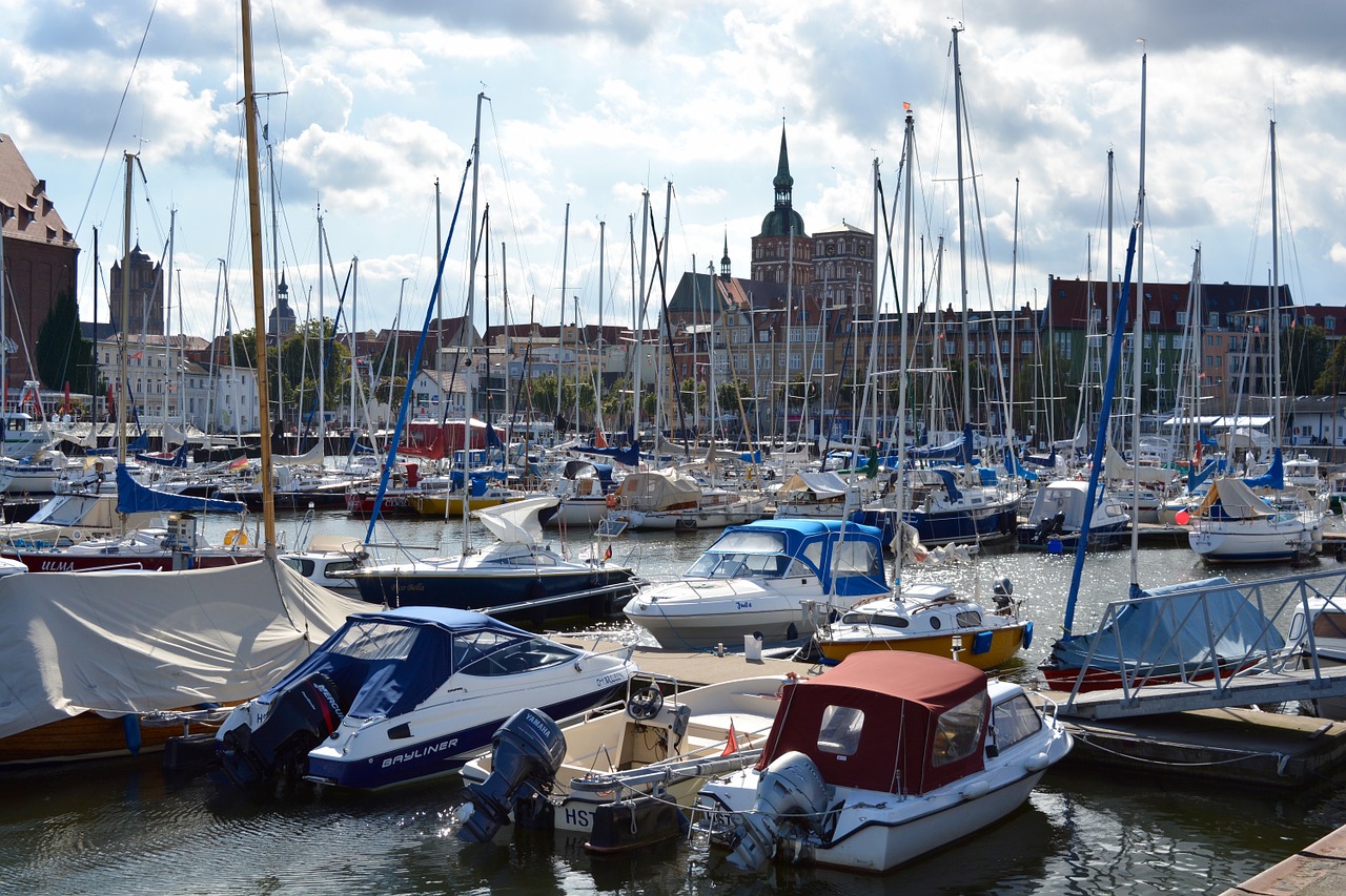 yacht sailing boats port free photo