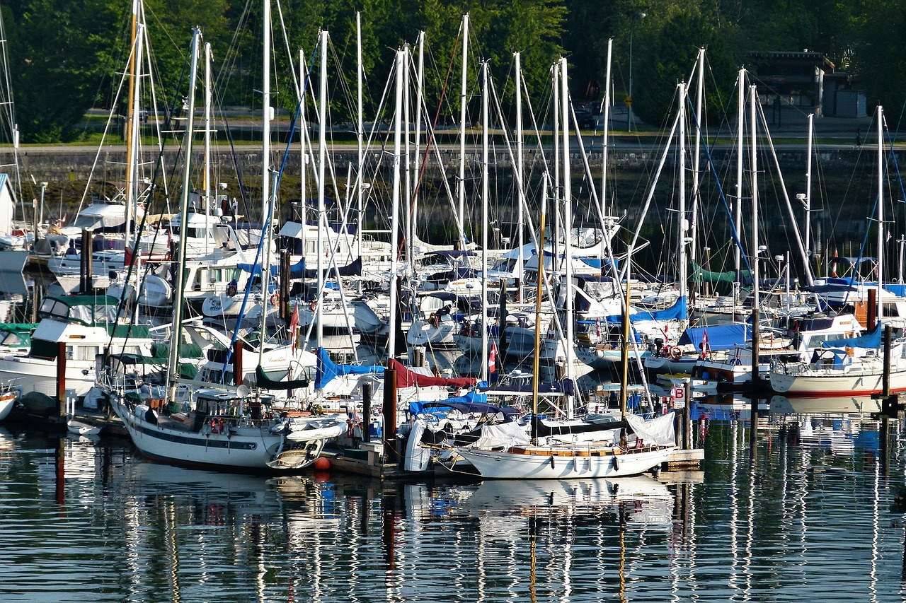 yachting harbor vancouver free photo