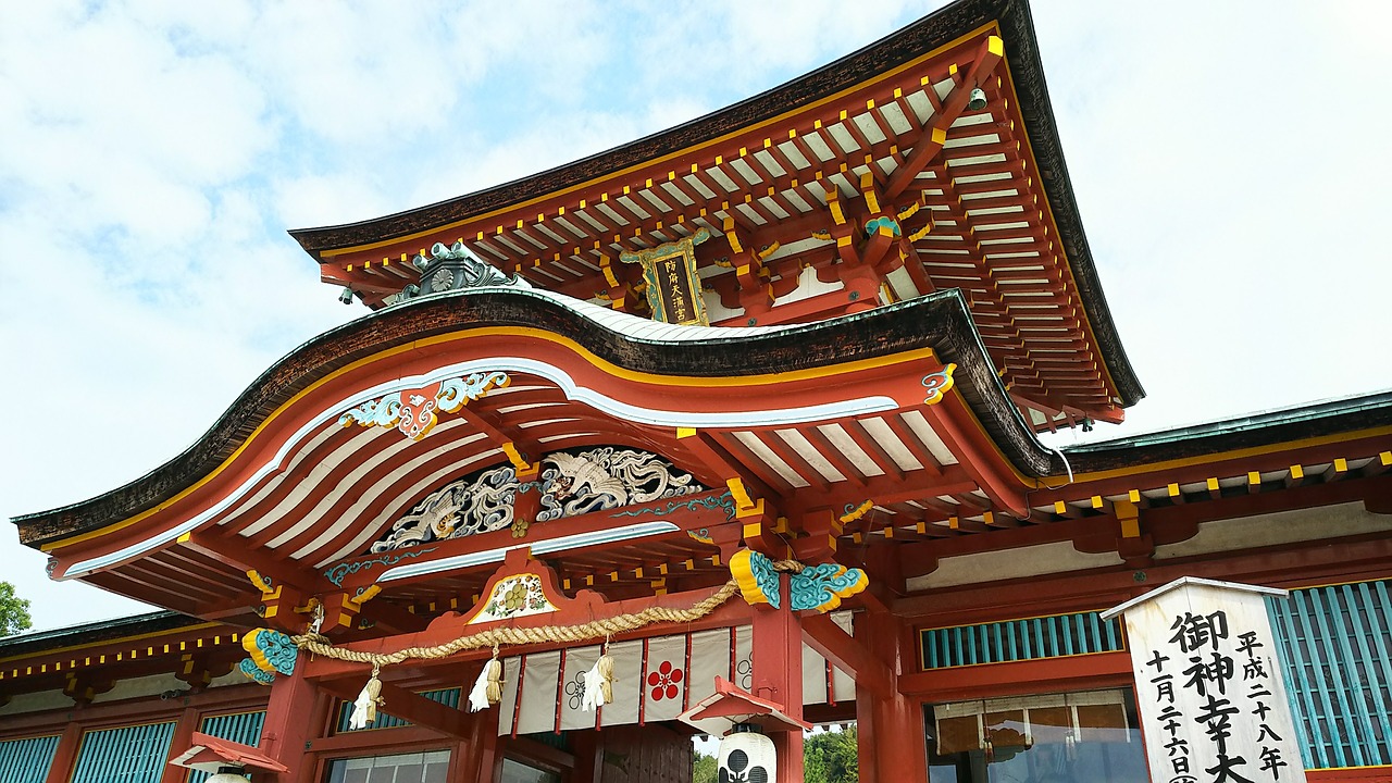 yamaguchi hofu tenmangu shrine free photo