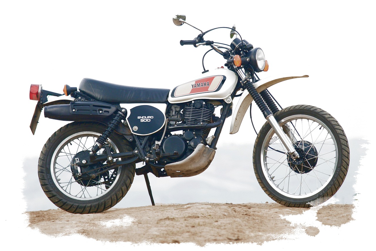 yamaha xt500 trail bike free photo