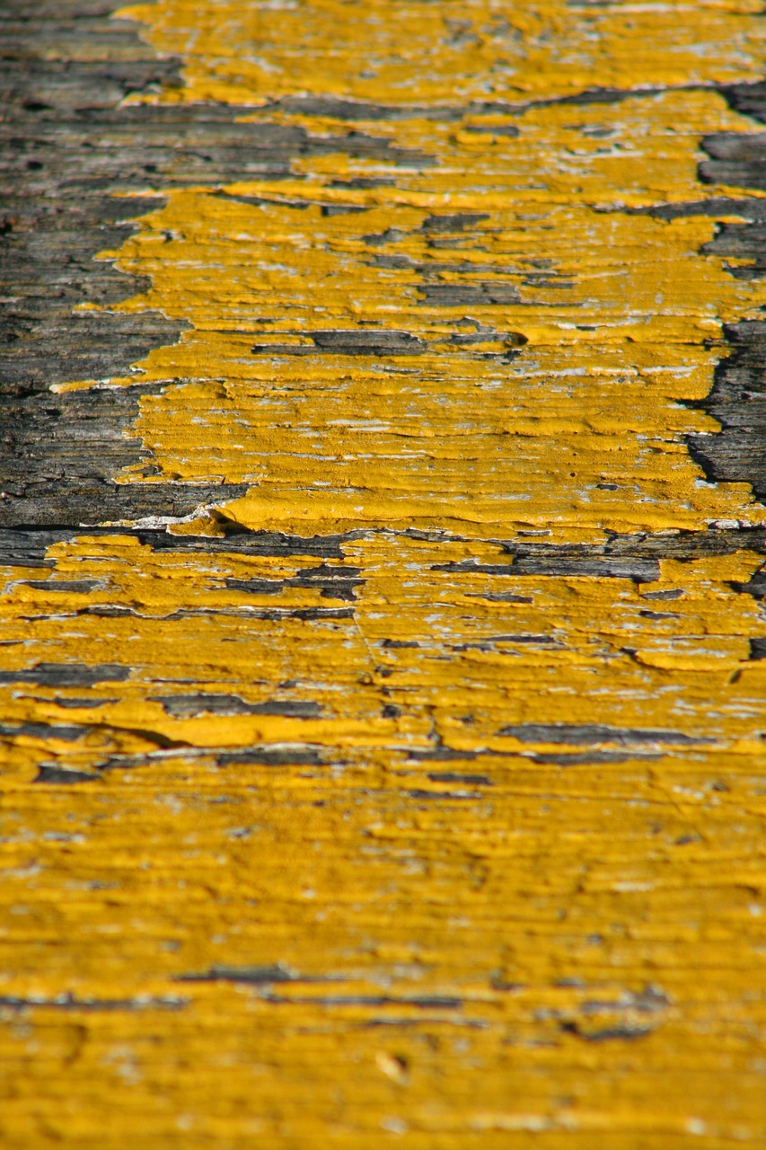 yellow paint rustic free photo