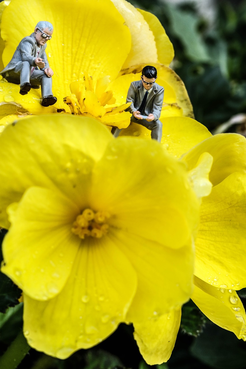 yellow miniature figure free photo