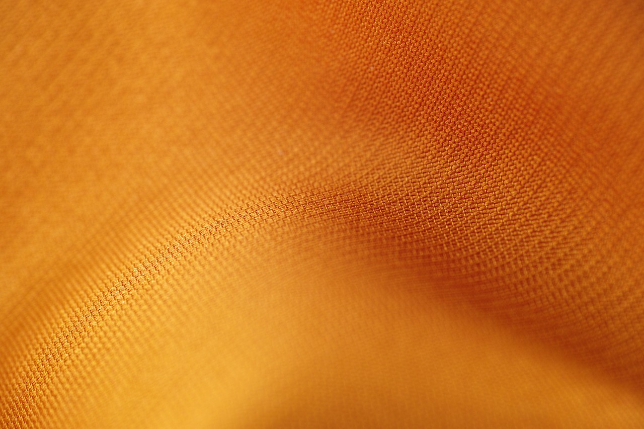 yellow silk fabric free photo