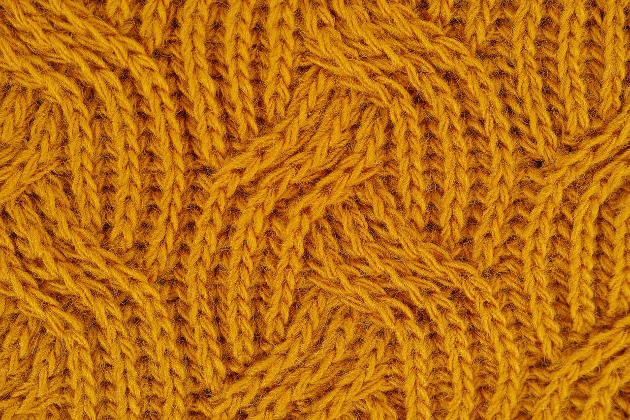 yellow fabric wool free photo