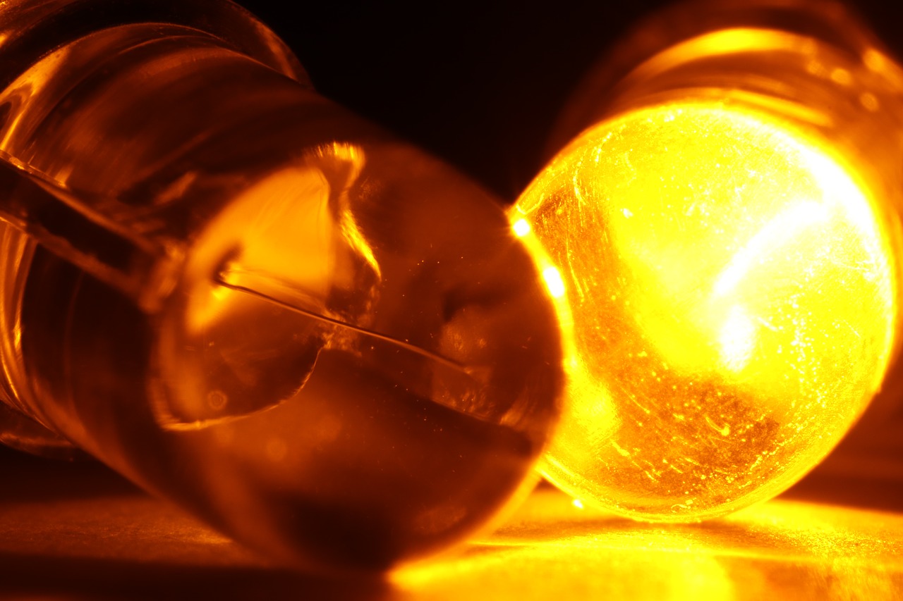 yellow  led  light-emitting diode free photo