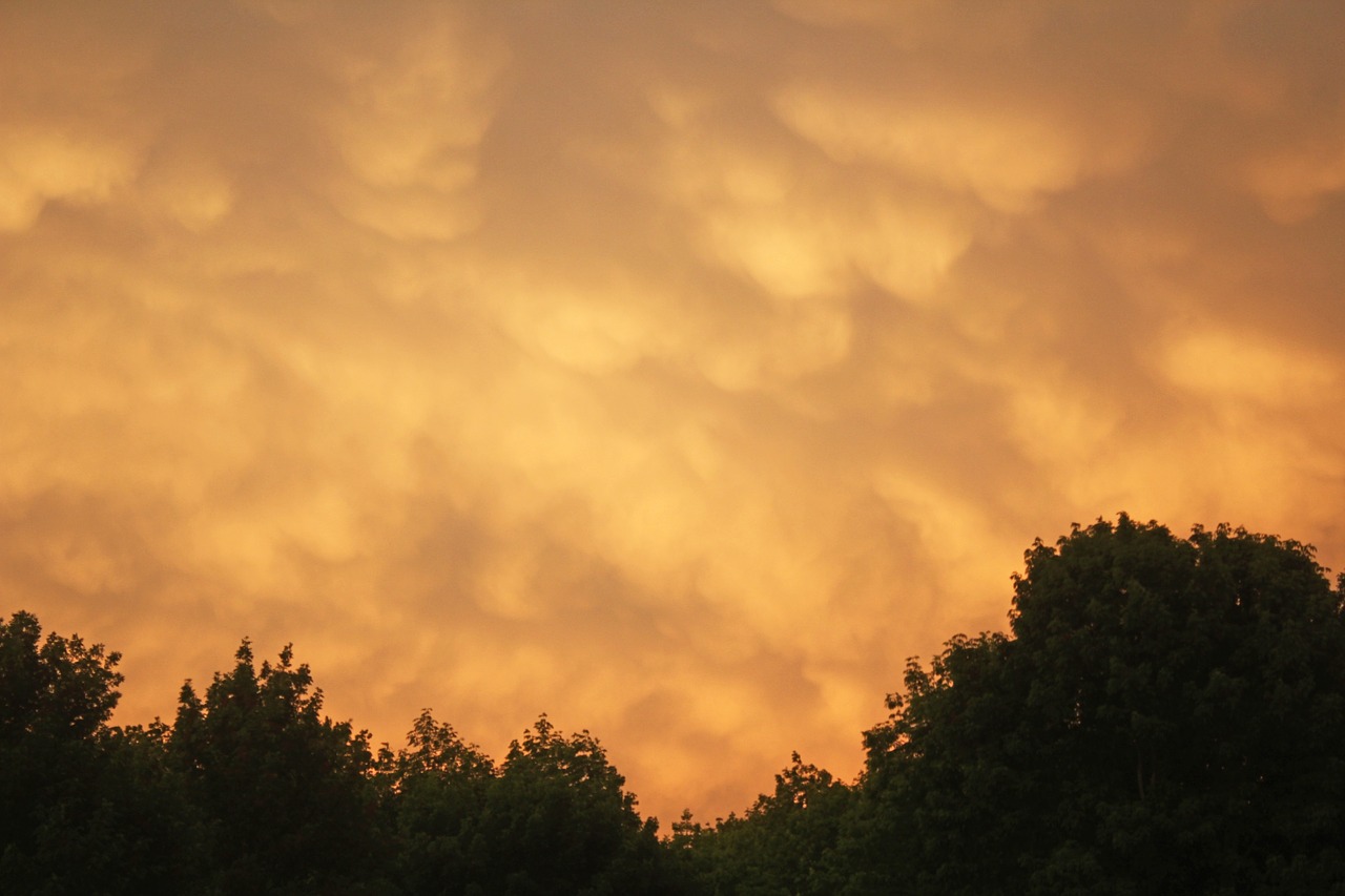 yellow  clouds  cloudscape free photo