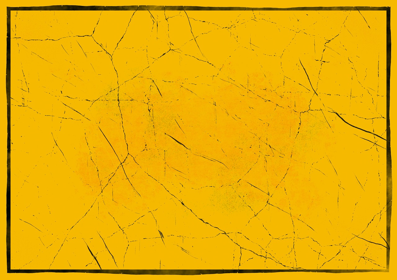 yellow wall cracks free photo