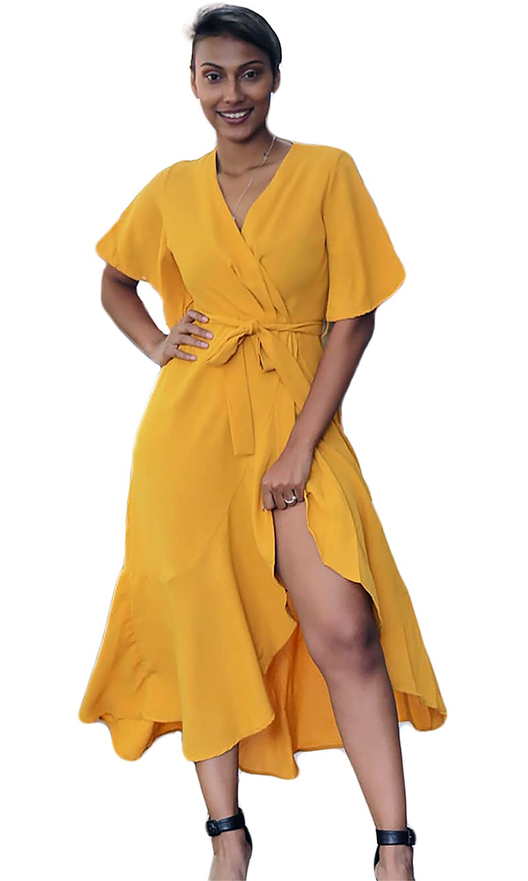 yellow  dress  online free photo