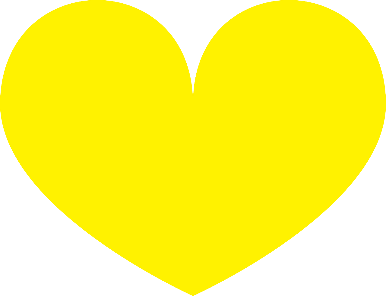 yellow heart love free photo