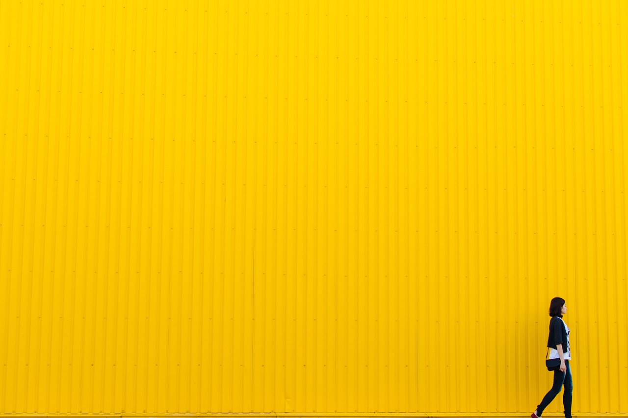 yellow wall building free photo