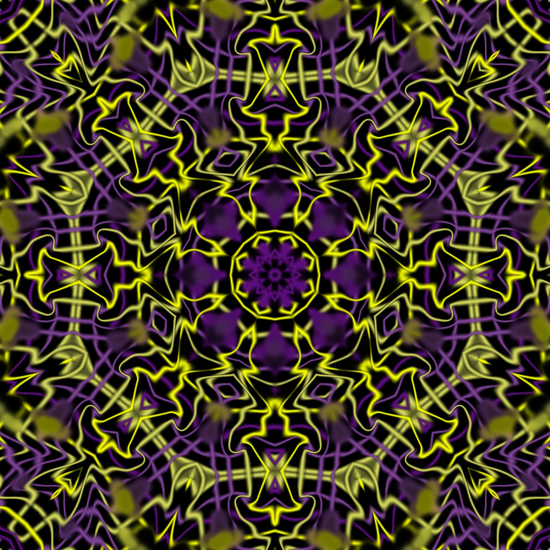 kaleidoscope abstract yellow free photo