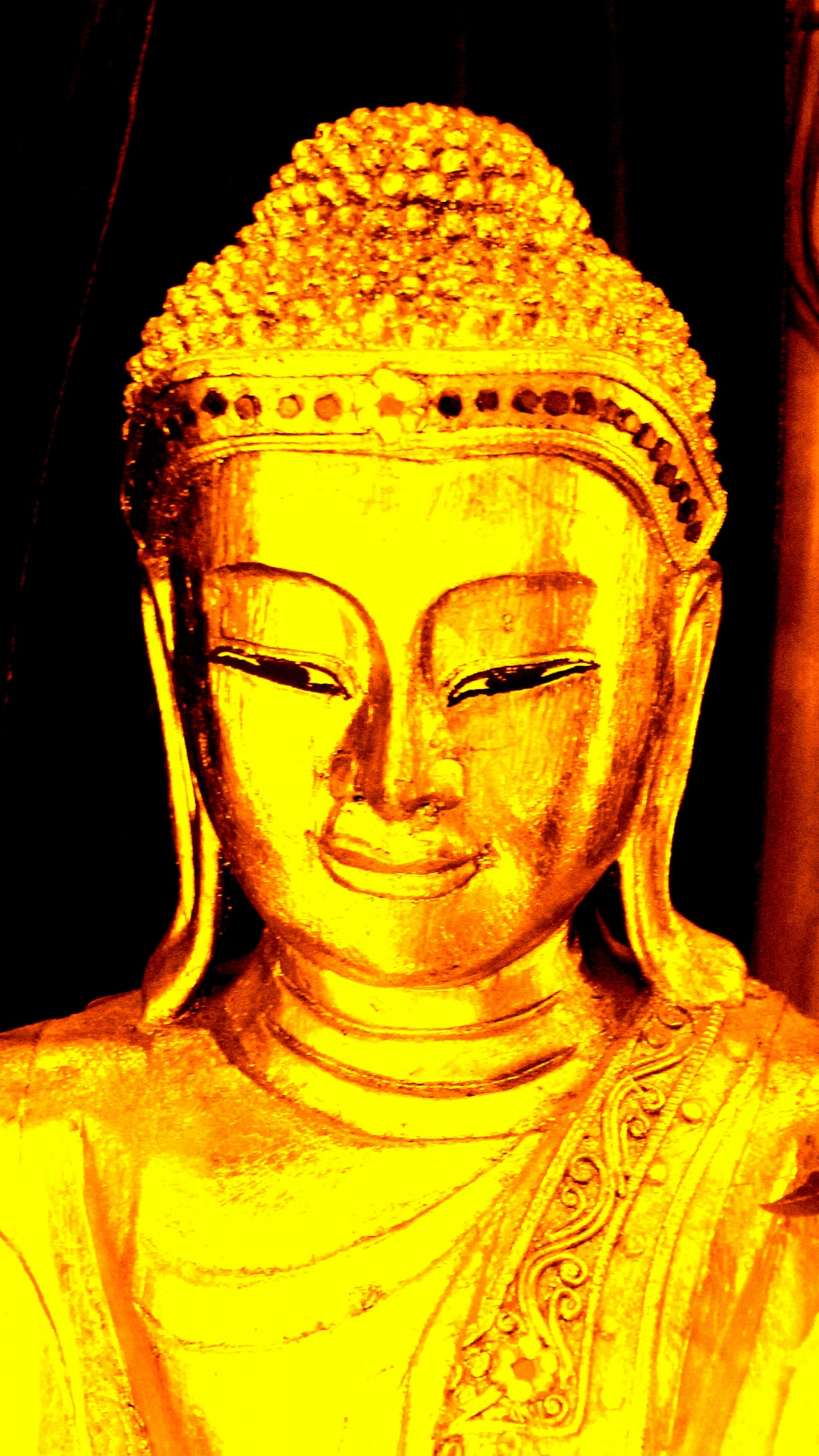 yellow buddha statuette free photo