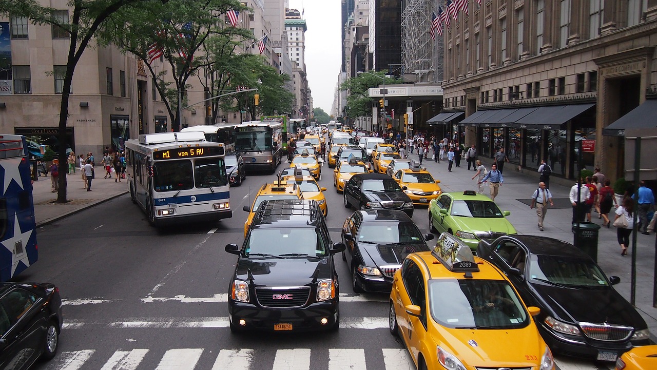 yellow cab taxi new york free photo