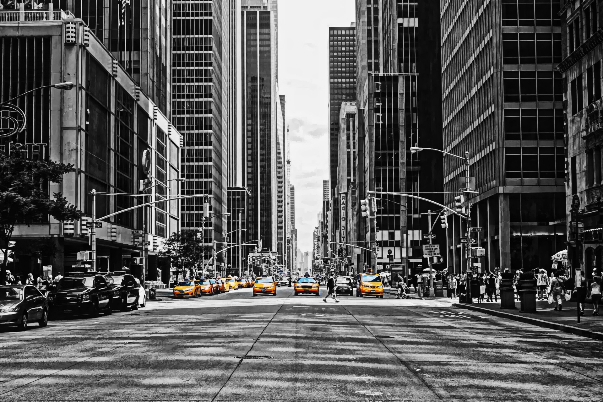 yellow cab taxi new york free photo
