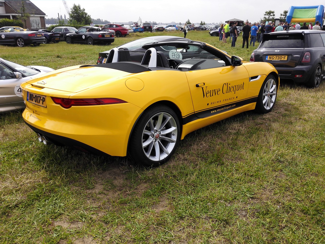 yellow car show cars free photo