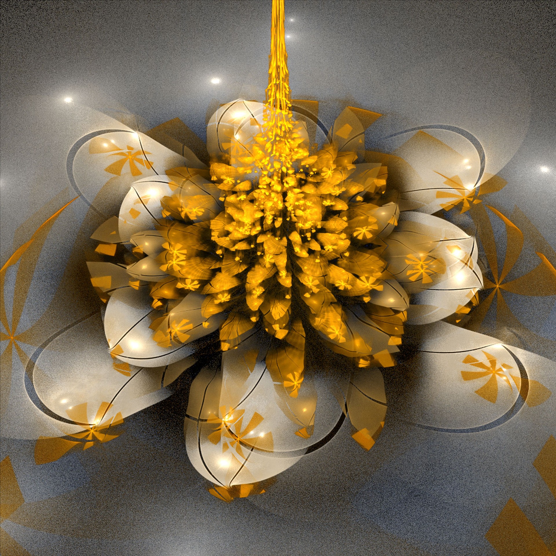 yellow chandelier light free photo