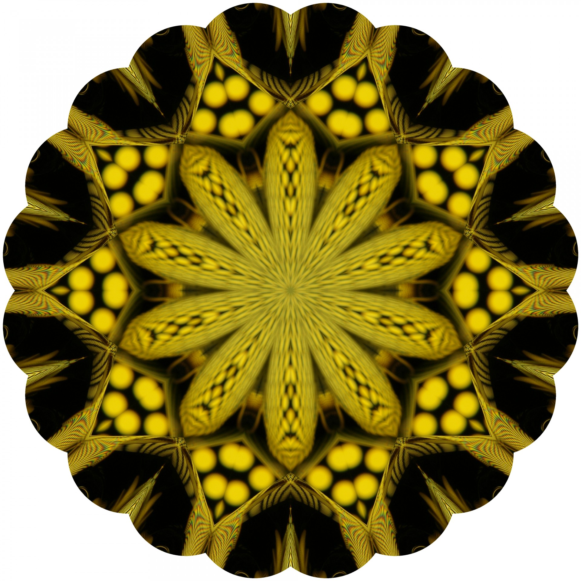 yellow flower symbol free photo