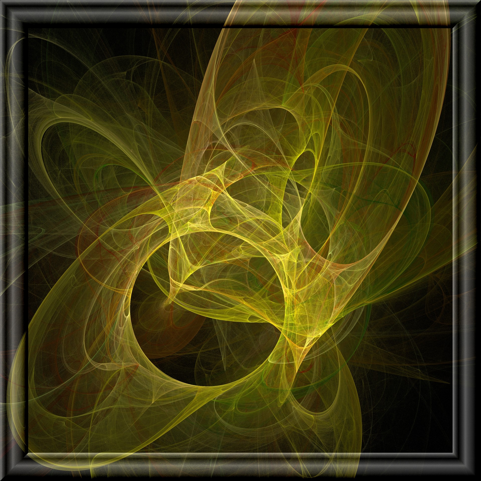 yellow fractal flame free photo