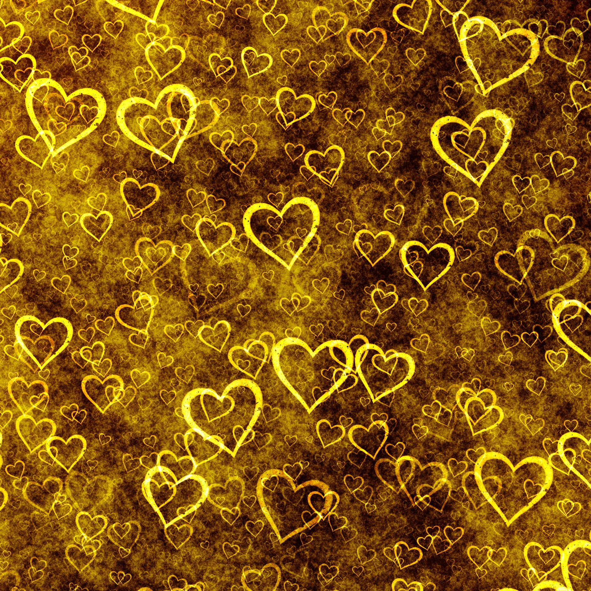 yellow brown heart free photo