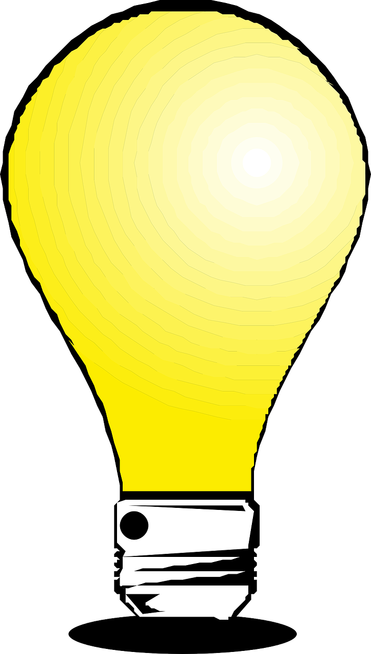 yellow light bulb lightbulb bulb free photo