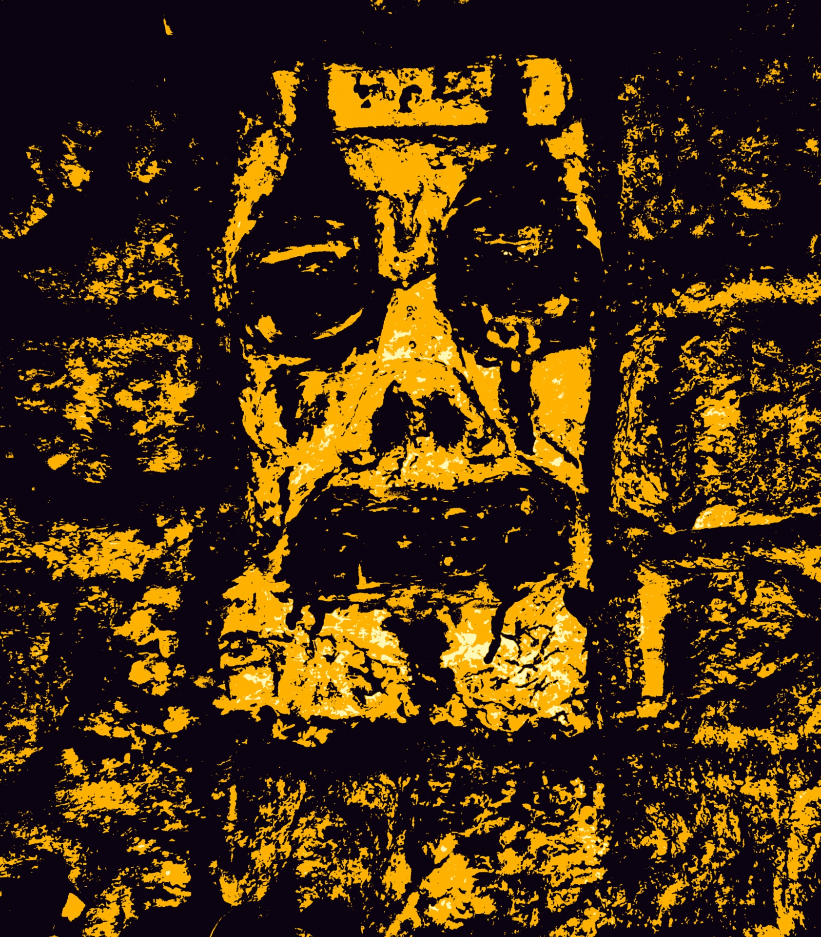 mask aztec look yellow free photo