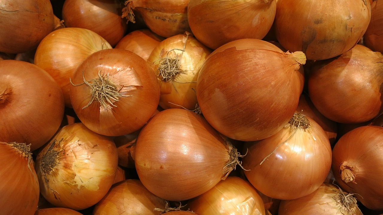 yellow onions fresh seasoning free photo