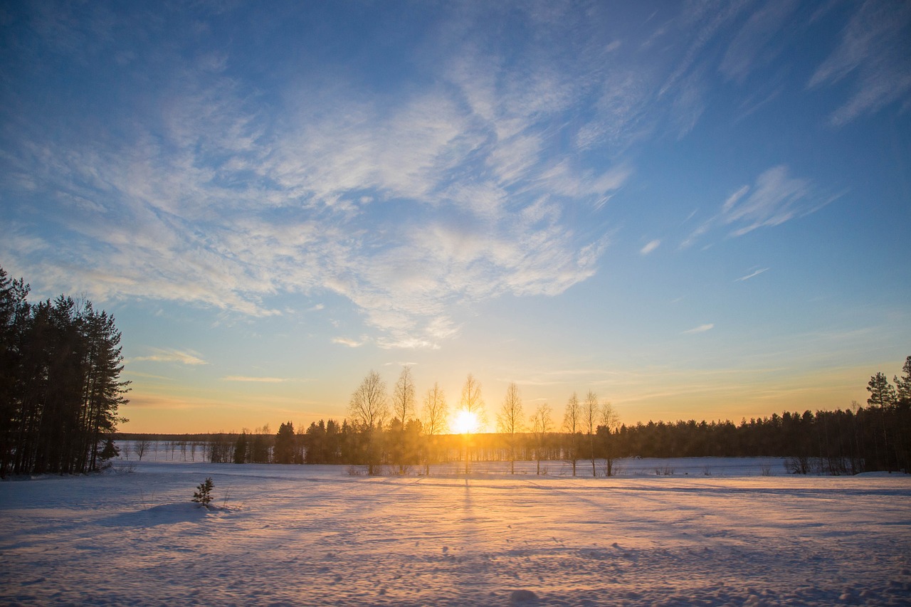 yellow river snow sun free photo