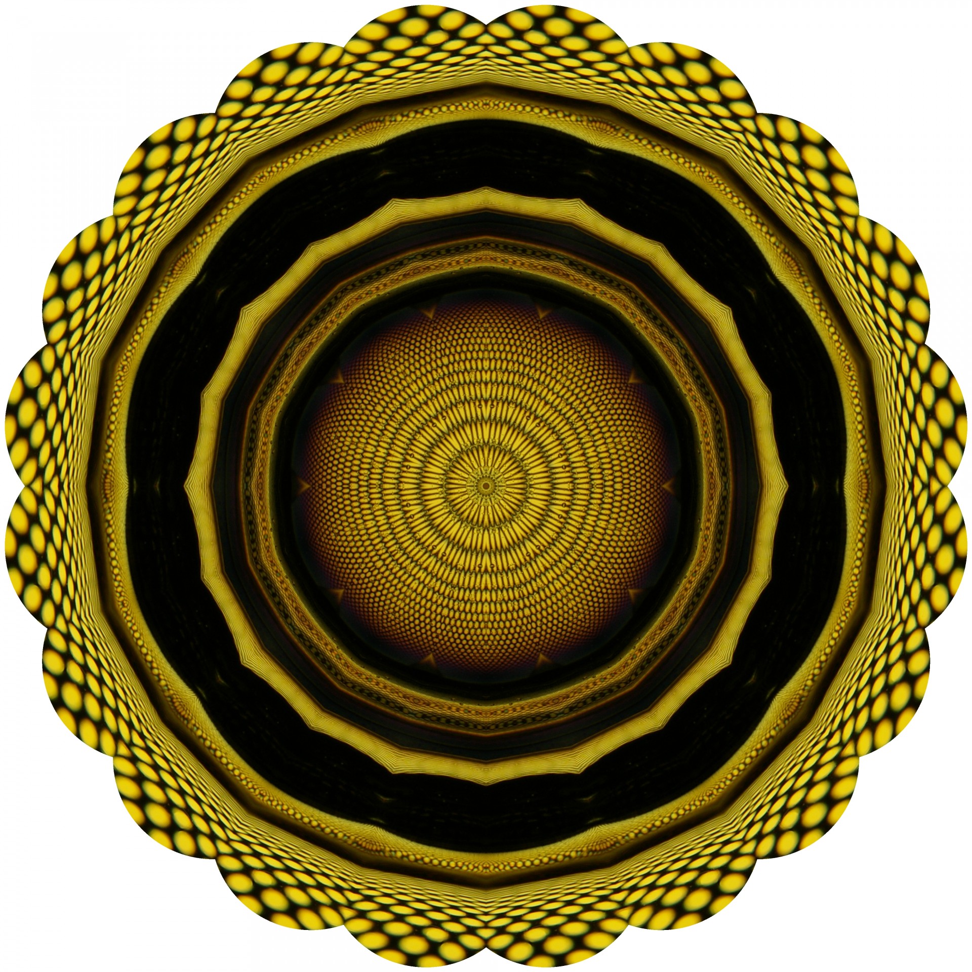 yellow spirals symbol free photo
