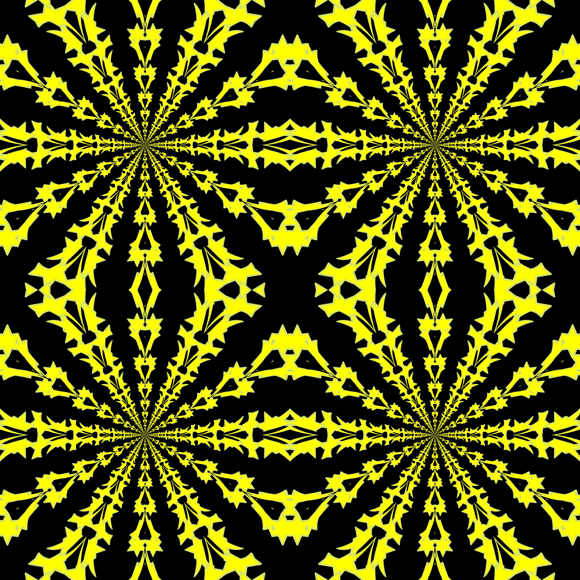 symmetric drawing yellow free photo