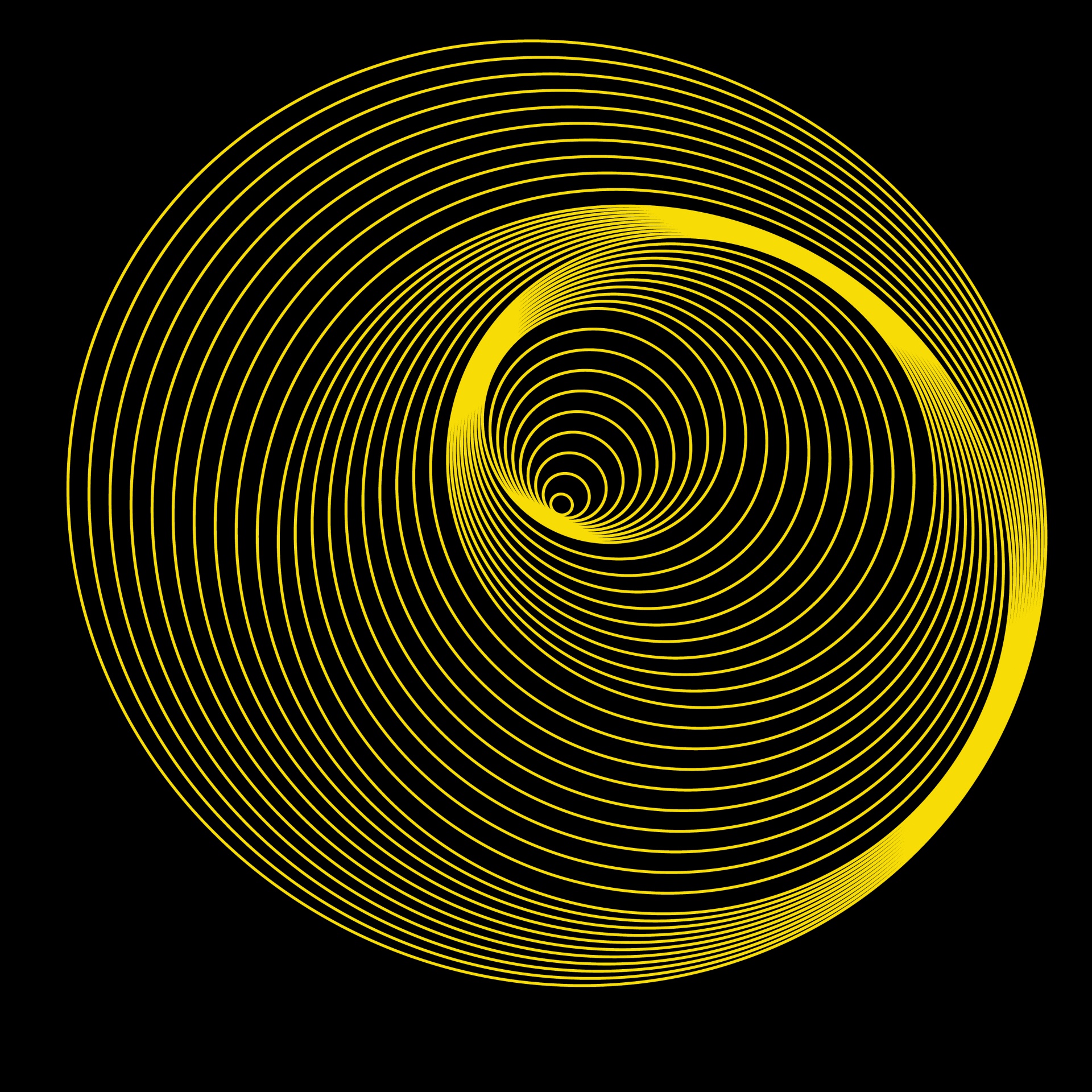 yellow vortex circle free photo